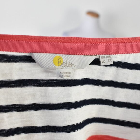 Boden Paulina Stripe T-Shirt Dress - 6 - Picture 8 of 8